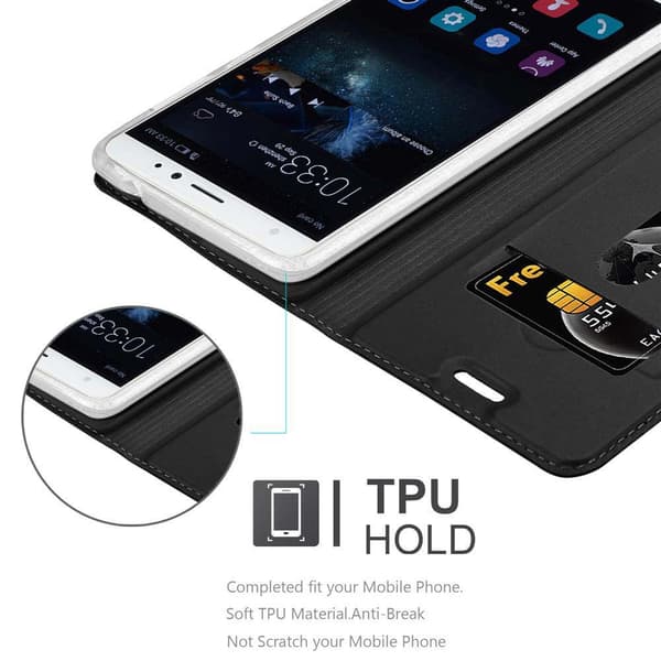 Huawei MATE S Suojakotelo Suojakuori Lompakkokotelo Matkapuhelinkotelo jossa magneettisuljenta, jalusta-toiminto ja korttitasku