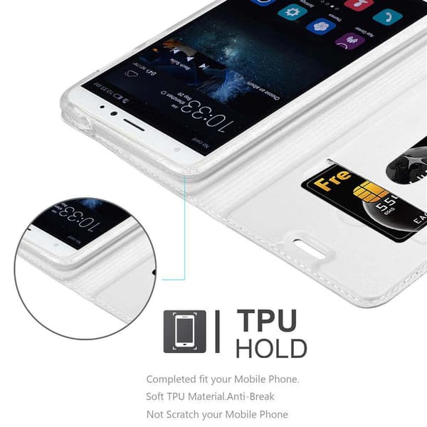 Huawei MATE S Suojakotelo Suojakuori Lompakkokotelo Matkapuhelinkotelo jossa magneettisuljenta, jalusta-toiminto ja korttitasku