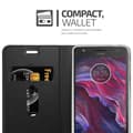 Pikkukuva 7 / 8: Motorola MOTO X4 Suojakotelo Suojakuori Lompakkokotelo Matkapuhelinkotelo jossa magneettisuljenta, jalusta-toiminto ja korttitasku