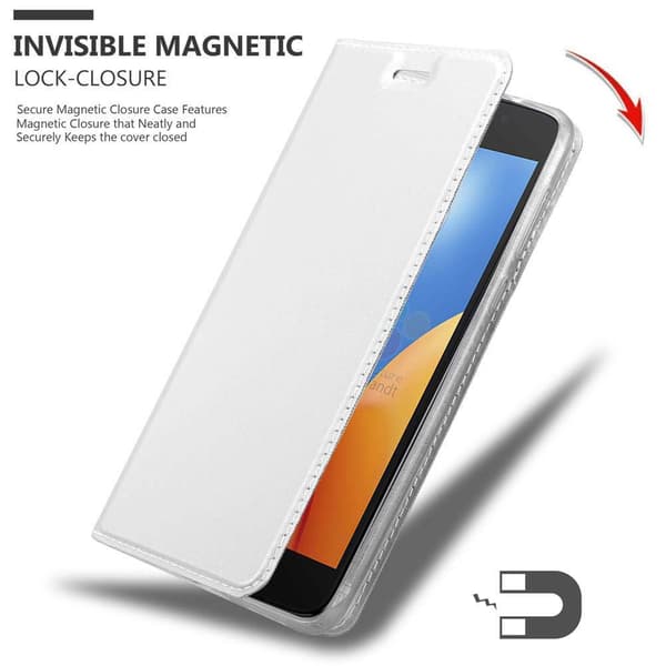 Deksel til Motorola MOTO E4 Lommebokdeksel med magnetisk lukking, stativfunksjon og kortlomme