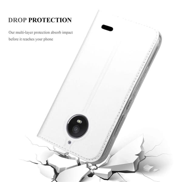 Deksel til Motorola MOTO E4 Lommebokdeksel med magnetisk lukking, stativfunksjon og kortlomme