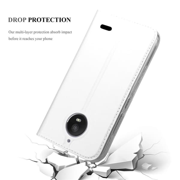 Deksel til Motorola MOTO E4 Lommebokdeksel med magnetisk lukking, stativfunksjon og kortlomme
