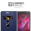Pikkukuva 4 / 8: Motorola MOTO Z Suojakotelo Suojakuori Lompakkokotelo Matkapuhelinkotelo jossa magneettisuljenta, jalusta-toiminto ja korttitasku