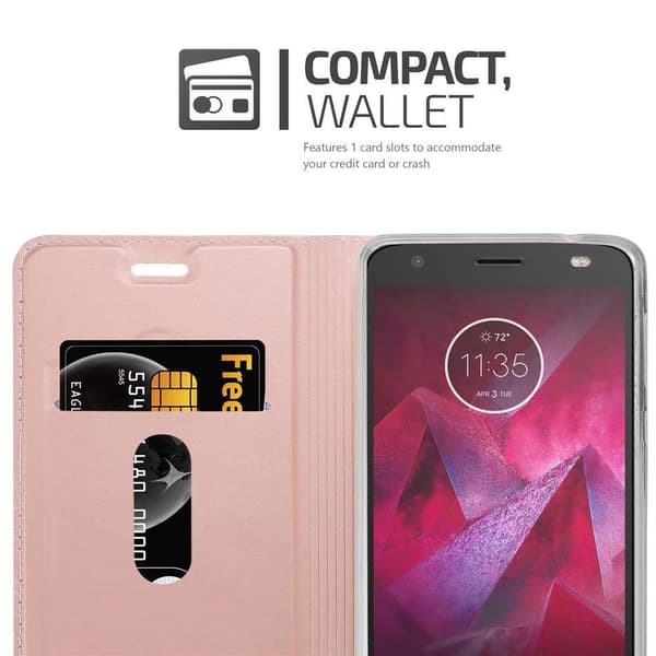 Motorola MOTO Z Suojakotelo Suojakuori Lompakkokotelo Matkapuhelinkotelo jossa magneettisuljenta, jalusta-toiminto ja korttitasku