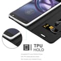 Miniatyrbild 3 av 8: Motorola MOTO Z PLAY Skal Fodral med magnetisk stängning, ståfunktion och kortficka Mobilskydd