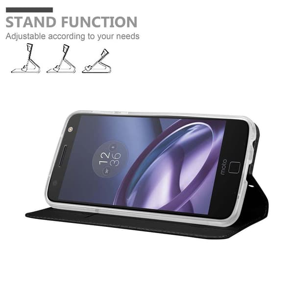 Motorola MOTO Z PLAY Skal Fodral med magnetisk stängning, ståfunktion och kortficka Mobilskydd