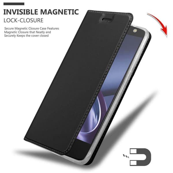 Motorola MOTO Z PLAY Skal Fodral med magnetisk stängning, ståfunktion och kortficka Mobilskydd