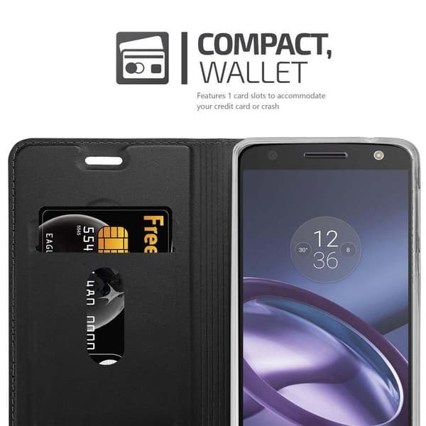 Motorola MOTO Z PLAY Skal Fodral med magnetisk stängning, ståfunktion och kortficka Mobilskydd