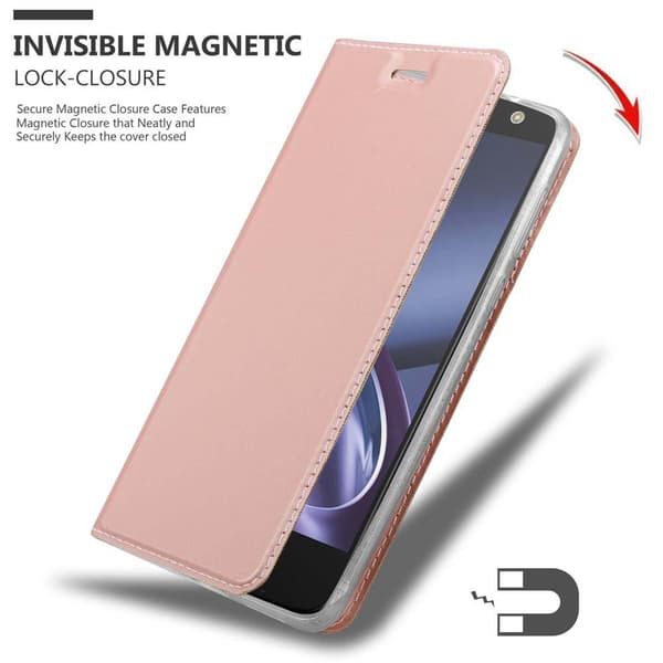Motorola MOTO Z PLAY Skal Fodral med magnetisk stängning, ståfunktion och kortficka Mobilskydd