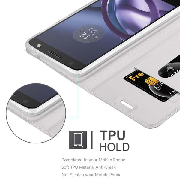 Motorola MOTO Z PLAY Skal Fodral med magnetisk stängning, ståfunktion och kortficka Mobilskydd