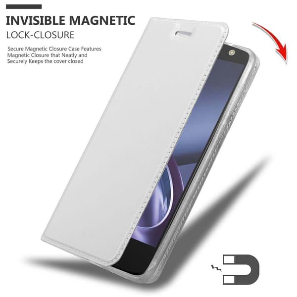 Motorola MOTO Z PLAY Skal Fodral med magnetisk stängning, ståfunktion och kortficka Mobilskydd