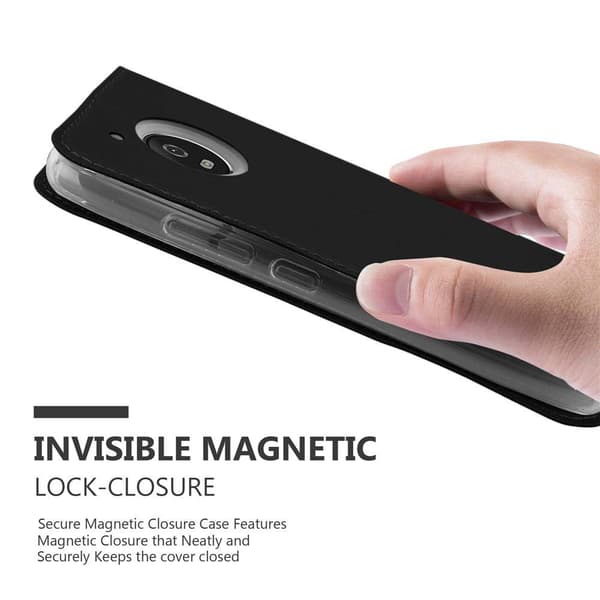Motorola MOTO G5 Skal Fodral med magnetisk stängning, ståfunktion och kortficka Mobilskydd