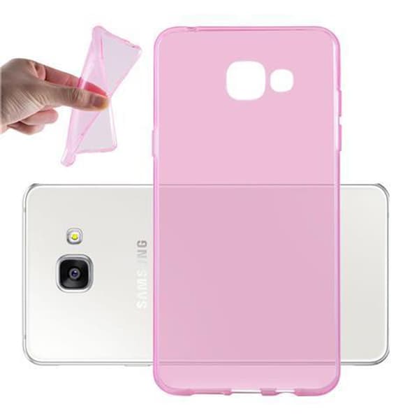 Samsung Galaxy A3 2016 Skal Skal Fodral av flexibelt TPU-silikon Mobilskydd TRANSPARENT ROSA