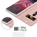 Pikkukuva 3 / 8: Motorola MOTO Z2 PLAY / Z2 FORCE Suojakotelo Suojakuori Lompakkokotelo Matkapuhelinkotelo jossa magneettisuljenta, jalusta-toiminto ja korttitasku