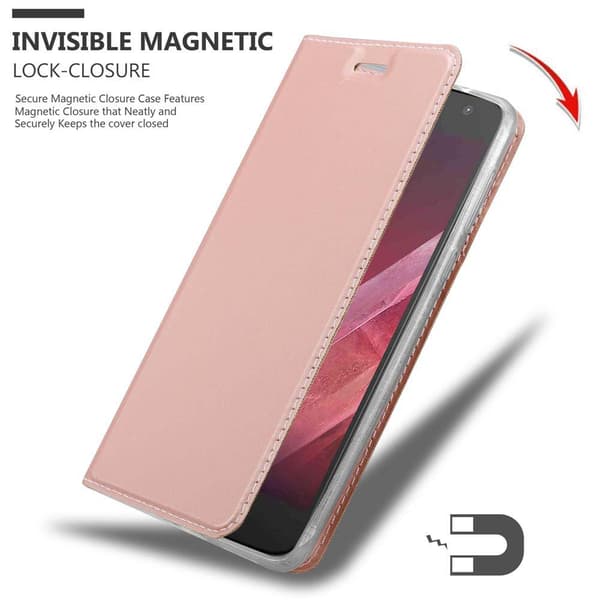 Motorola MOTO Z2 PLAY / Z2 FORCE Suojakotelo Suojakuori Lompakkokotelo Matkapuhelinkotelo jossa magneettisuljenta, jalusta-toiminto ja korttitasku