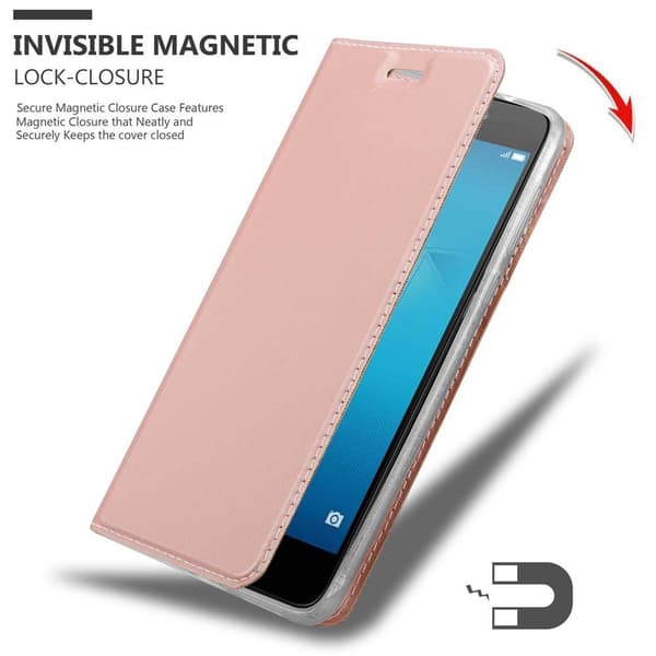 Deksel til Honor 5C Lommebokdeksel med magnetisk lukking, stativfunksjon og kortlomme