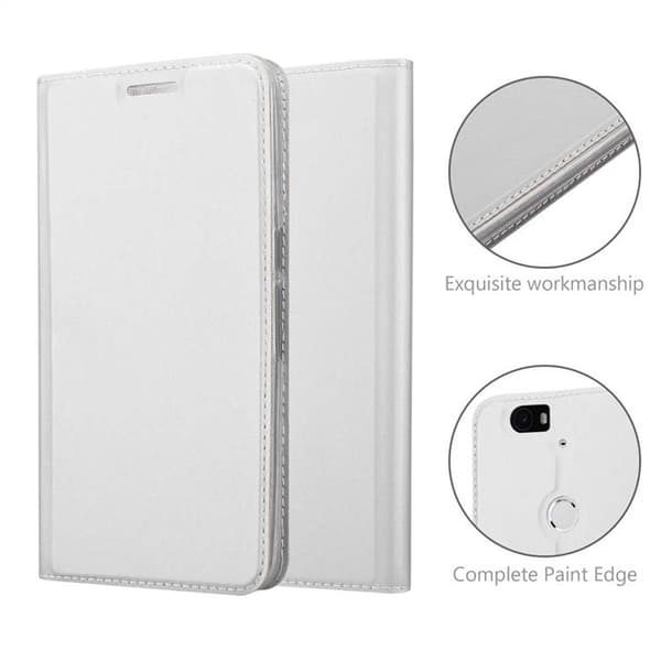 Huawei Google NEXUS 6P Skal Fodral med magnetisk stängning, ståfunktion och kortficka Mobilskydd
