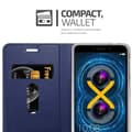 Pikkukuva 8 / 8: Huawei MATE 9 LITE / GR5 2017 / Honor 6X Suojakotelo Suojakuori Lompakkokotelo Matkapuhelinkotelo jossa magneettisuljenta, jalusta-toiminto ja