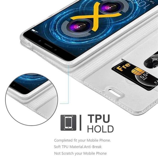 Huawei MATE 9 LITE / GR5 2017 / Honor 6X Suojakotelo Suojakuori Lompakkokotelo Matkapuhelinkotelo jossa magneettisuljenta, jalusta-toiminto ja
