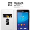 Pikkukuva 7 / 8: Sony Xperia M4 AQUA Suojakotelo Suojakuori Lompakkokotelo Matkapuhelinkotelo jossa magneettisuljenta, jalusta-toiminto ja korttitasku