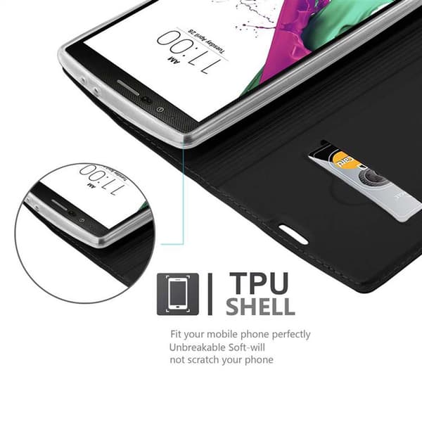 LG G4 / G4 PLUS Suojakotelo Suojakuori Lompakkokotelo Matkapuhelinkotelo jossa magneettisuljenta, jalusta-toiminto ja korttitasku