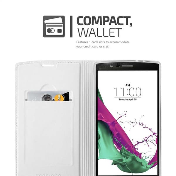 LG G4 / G4 PLUS Suojakotelo Suojakuori Lompakkokotelo Matkapuhelinkotelo jossa magneettisuljenta, jalusta-toiminto ja korttitasku