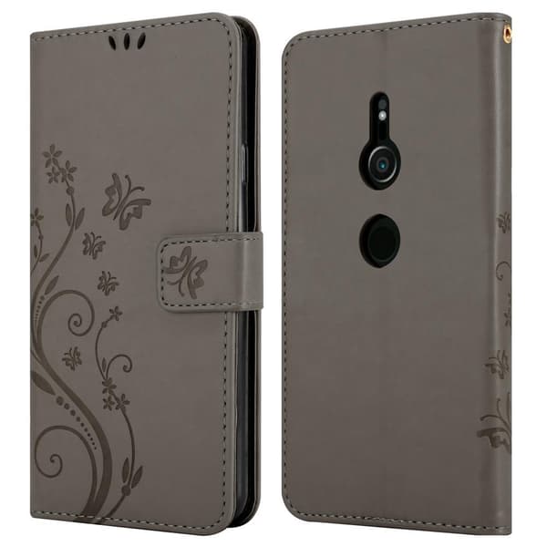 Sony Xperia XZ2 Pungetui Cover Blomster ()