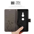 Miniatyrbild 6 av 9: Sony Xperia XZ2 Skal Fodral i blomdesign Mobilskydd Case Cover med magnetisk stängning, ståfunktion och kortplatser