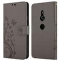 Miniatyrbild 8 av 9: Sony Xperia XZ2 Skal Fodral i blomdesign Mobilskydd Case Cover med magnetisk stängning, ståfunktion och kortplatser