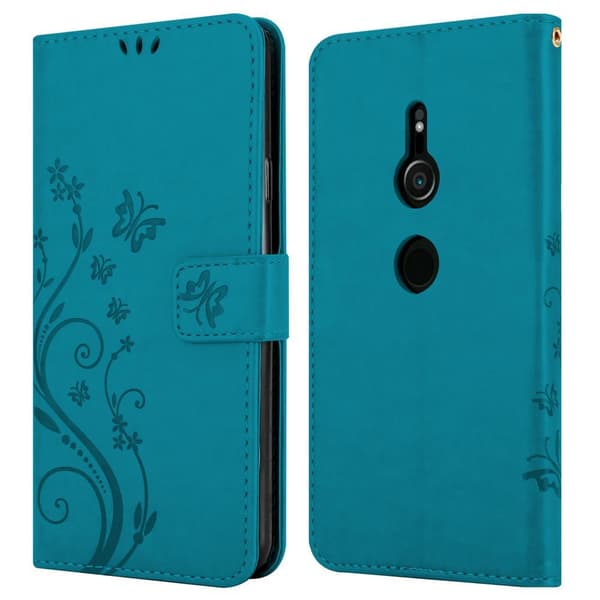 Sony Xperia XZ2 Pungetui Cover Blomster ()