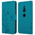 Miniatyrbild 8 av 9: Sony Xperia XZ2 Skal Fodral i blomdesign Mobilskydd Case Cover med magnetisk stängning, ståfunktion och kortplatser