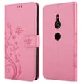 Miniatyrbild 8 av 9: Sony Xperia XZ2 Skal Fodral i blomdesign Mobilskydd Case Cover med magnetisk stängning, ståfunktion och kortplatser