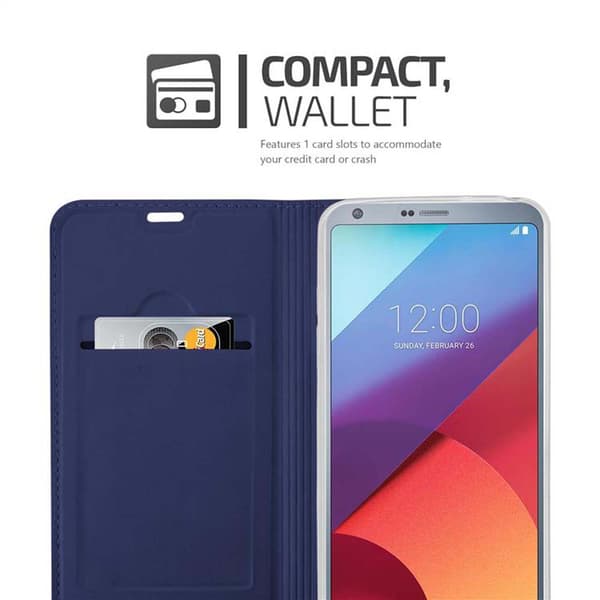 LG G6 Suojakotelo Suojakuori Lompakkokotelo Matkapuhelinkotelo jossa magneettisuljenta, jalusta-toiminto ja korttitasku