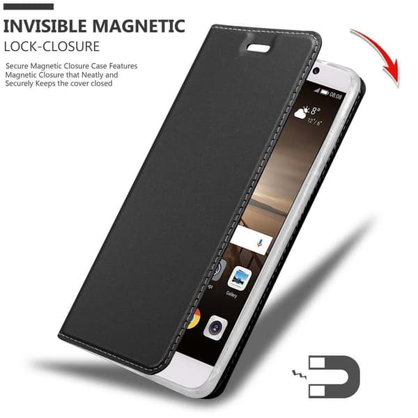 Huawei MATE 9 Skal Fodral med magnetisk stängning, ståfunktion och kortficka Mobilskydd