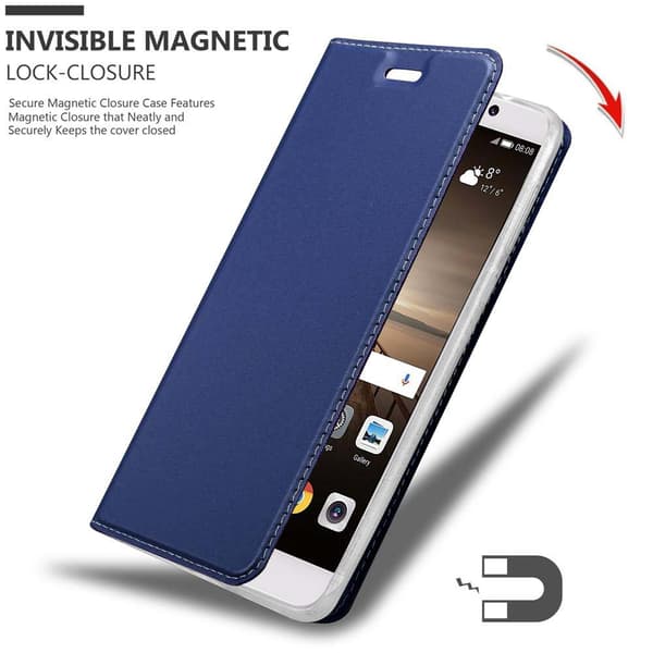 Huawei MATE 9 Skal Fodral med magnetisk stängning, ståfunktion och kortficka Mobilskydd