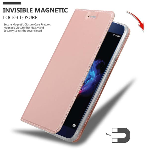 Honor 8 PRO Skal Fodral med magnetisk stängning, ståfunktion och kortficka Mobilskydd