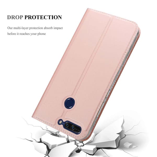 Honor 8 PRO Skal Fodral med magnetisk stängning, ståfunktion och kortficka Mobilskydd