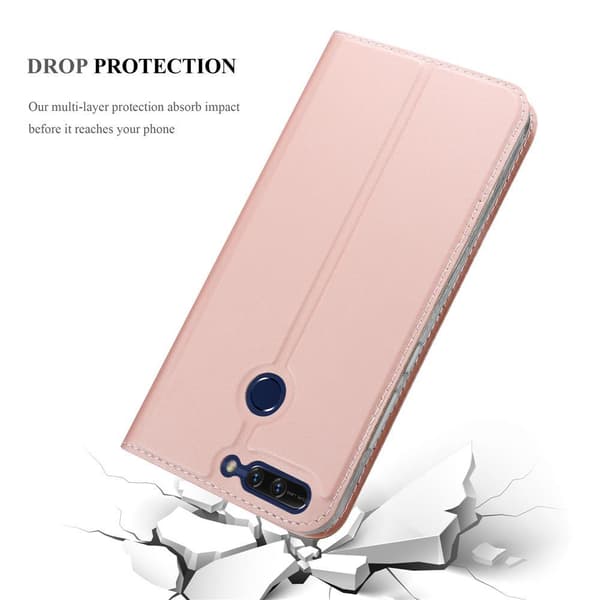 Honor 8 PRO Skal Fodral med magnetisk stängning, ståfunktion och kortficka Mobilskydd