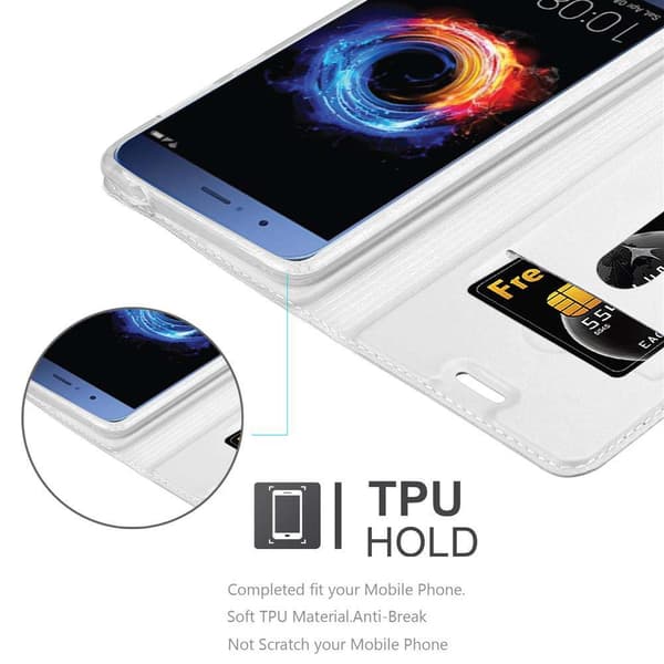 Honor 8 PRO Skal Fodral med magnetisk stängning, ståfunktion och kortficka Mobilskydd