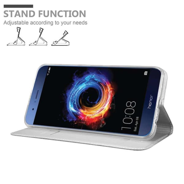 Honor 8 PRO Skal Fodral med magnetisk stängning, ståfunktion och kortficka Mobilskydd