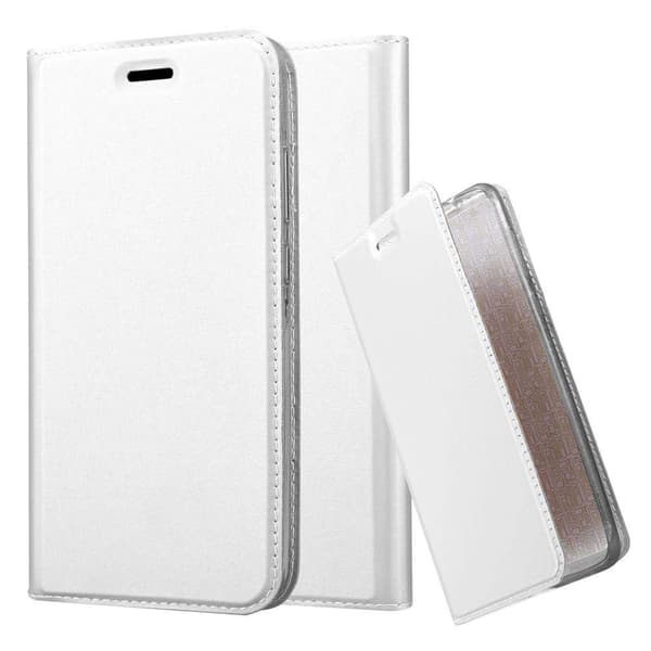 Honor 8 PRO Skal Fodral med magnetisk stängning, ståfunktion och kortficka Mobilskydd CLASSY SILVER