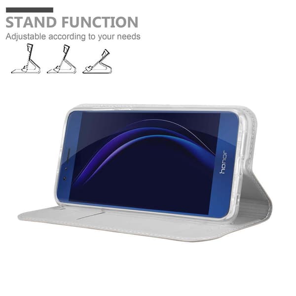 Deksel til Honor 8 / 8 PREMIUM Lommebokdeksel med magnetisk lukking, stativfunksjon og kortlomme