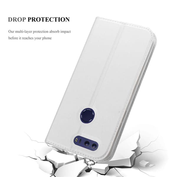 Deksel til Honor 8 / 8 PREMIUM Lommebokdeksel med magnetisk lukking, stativfunksjon og kortlomme