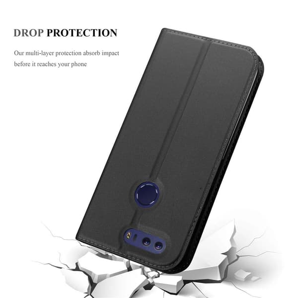 Honor 8 / 8 PREMIUM Suojakotelo Suojakuori Lompakkokotelo Matkapuhelinkotelo jossa magneettisuljenta, jalusta-toiminto ja korttitasku
