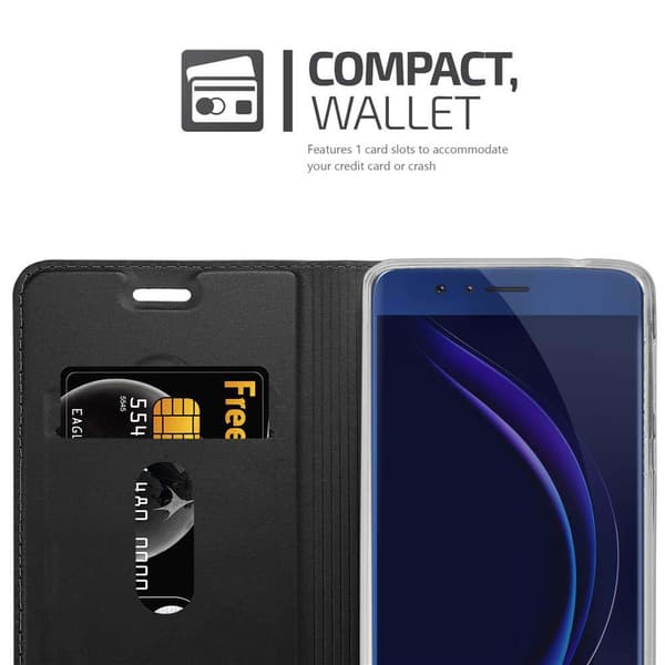 Honor 8 / 8 PREMIUM Suojakotelo Suojakuori Lompakkokotelo Matkapuhelinkotelo jossa magneettisuljenta, jalusta-toiminto ja korttitasku