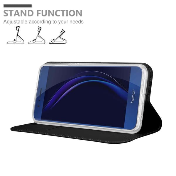 Honor 8 / 8 PREMIUM Skal Fodral med magnetisk stängning, ståfunktion och kortficka Mobilskydd