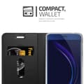 Miniatyrbild 8 av 8: Honor 8 / 8 PREMIUM Skal Fodral med magnetisk stängning, ståfunktion och kortficka Mobilskydd
