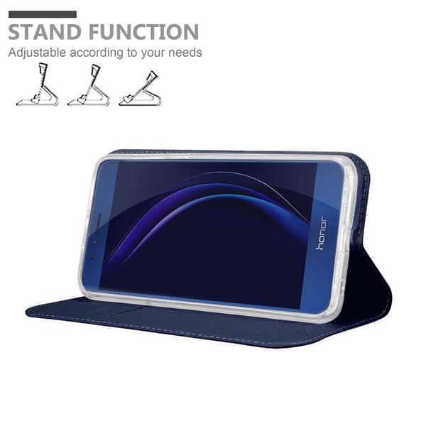 Honor 8 / 8 PREMIUM Skal Fodral med magnetisk stängning, ståfunktion och kortficka Mobilskydd