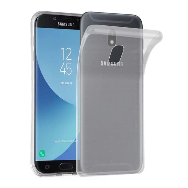 Samsung Galaxy J7 2018 Skal Skal Fodral av flexibelt TPU-silikon Mobilskydd HELT TRANSPARENT