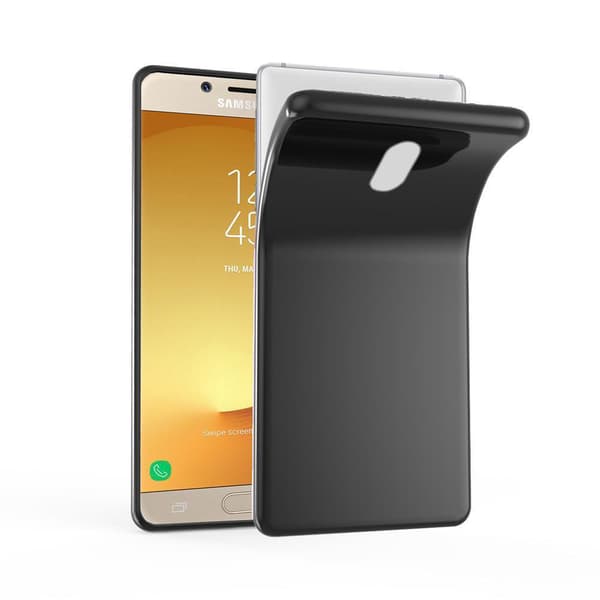 Deksel til Samsung Galaxy J7 2017 Silikondeksel SVART